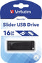 Verbatim Slider - USB 2.0 - 16GB - Zwart