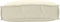 vidaXL - Ligbed - Kussen - voor - Rugleuning - Crème - 50x40x12 - cm - Oxford - Stof