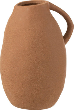 J-Line vaas Kruik - keramiek - bruin - medium