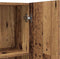 vidaXL - Wasmachinekast - 64x25,5x190 - cm - oud - houtkleurig