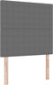 vidaXL - Hoofdbord - Simpel - Ontwerp - Lichtgrijs - 80 - cm - Korduroy - Stof