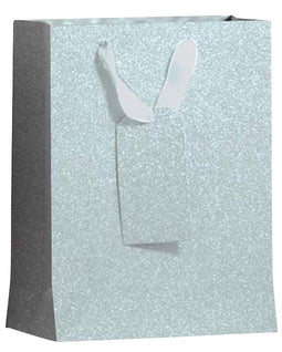 IG design - Cadeautas ig group zilver glitter 175x98x229mm | 12 stuks