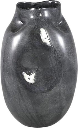 PTMD Vaas Deva - 20x20x31 cm - Glas - Grijs