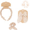 BEAU by Bo Mrs Ertha Haaraccessoires - Haarband + Scrunchie + Clip met strik - Little Daisys