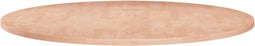 vidaXL - Tafelblad - rond - Ø80x1,5 - cm - onbehandeld - massief - eikenhout