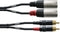Cordial CFU 3 MC - Adapterkabel 3 m - 2x Cinch naar 2x XLR-male - Zwart