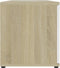 vidaXL - Tv-meubel - 120x34x37 - cm - bewerkt - hout - wit - en - sonoma - eikenkleurig