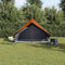 vidaXL - Kampeertent - A-Frame - 5-Persoon - Grijs - en - Oranje - Waterdicht