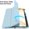 Dux Ducis - Tablet hoes geschikt voor Samsung Galaxy Tab S8 Plus - Toby Series - Tri-Fold Book Case - Blauw