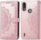 iMoshion Hoesje Geschikt voor Motorola Moto E7i Power Hoesje Met Pasjeshouder - iMoshion Mandala Bookcase - Rosé Goud