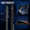 Podec Samsung Galaxy S23 Ultra - Back Cover - Anti-Shock Case met Kickstand Ring - Zwart