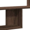 vidaXL - Wandschap - 100x15x70 - cm - bewerkt - hout - bruin - eikenkleurig