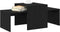 vidaXL - Nest - van - Tafels - Zwart - Eikenhout - 100x48x40 - cm - Gelaagd - Hout