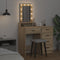 vidaXL - Kaptafel - met - LED-verlichting - - - Sonoma - Eik - - - 50x41x140 - cm