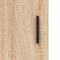 vidaXL - Hoge - kast - 69,5x31x115 - cm - bewerkt - hout - sonoma - eikenkleurig