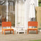 vidaXL - Tuinstoelen - 2 - st - 60x52,5x72 - cm - massief - grenenhout - wasbruin