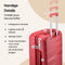 SKYCASES Urban Adventurer - Medium Reiskoffer - 79L - Cijferslot - 44x27x66cm - Rood V2