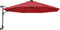 vidaXL - Wandparasol - 290 - cm - felrood