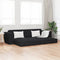 vidaXL - Vloersofa - Bed - 2-in-1 - Zwart - 245x150x60.5 - cm - Stof