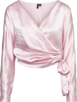 Vero Moda VMKAE D1 LS WRAP BLOUSE - Dames Top - V-hals - M (2022)