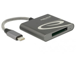 Delock 91746 - USB Cardreader - USB-C - XQD 2.0 - Grijs