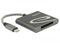 Delock 91746 - USB Cardreader - USB-C - XQD 2.0 - Grijs