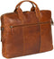 Justified leren aktetas cognac