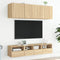 vidaXL - Tv-wandmeubels - 2 - st - 40x30x30 - cm - bewerkt - hout - sonoma - eikenkleur