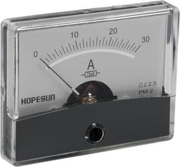 Analoge Paneelmeter Voor Dc Stroommetingen 30A Dc / 60 X 47Mm
