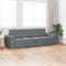 vidaXL - Vloersofa - Bed - 2-in-1 - Donkergrijs - 245x150x60,5 - cm - Stof