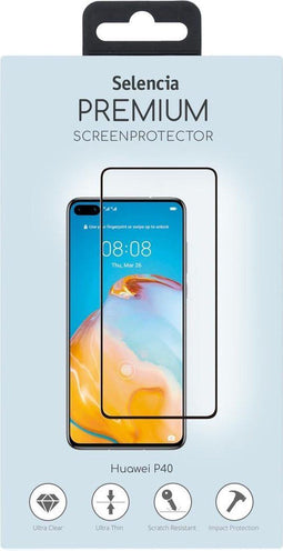 Selencia Gehard Glas Premium Screenprotector voor de Huawei P40 - Zwart
