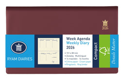 Ryam - Agenda (2026) - Compact - Suprema 7d/2p - Bordeaux