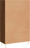 vidaXL - Hoge - kast - 69,5x31x115 - cm - bewerkt - hout - bruin - eikenkleur