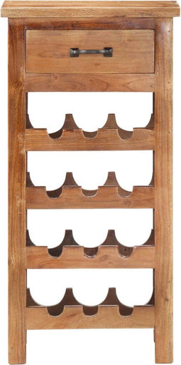 vidaXL - Wijnkast - 40x30x80 - cm - massief - acaciahout