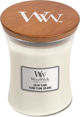 Woodwick Hourglass Medium Geurkaars - Solar Ylang