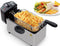 Royalty Line® EFT2000 Friteuse 3 Liter - Frituurpan - 2000W - Koude Zone - 2 tot 4 Personen - Koude Zone - Traploos Instelbare Temperatuurregelaar - RVS