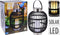 Solar lamp lantaarn LED - 44 cm HOOG - windlicht - LED kaars binnenin - buitenverlichting - tuinverlichting - sfeerverlichting