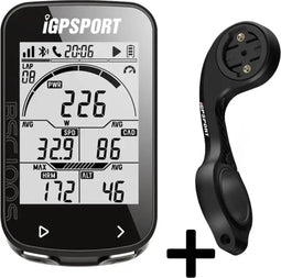 iGPSPORT® BSC100S Fietscomputer - GPS 2,6" Scherm - ANT+ Draadloze Fietssnelheidsmeter & Kilometerteller - Waterdicht IPX7 - Tot 40 uur Batterijduur - Zwart