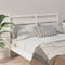 vidaXL - Hoofdbord - 186x4x100 - cm - massief - grenenhout - wit