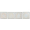 Schilderij Home ESPRIT Wit Crème Mediterrane 40 x 3 x 40 cm (4 Stuks)