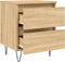 vidaXL - Nachtkastjes - 2 - st - 40x35x50 - cm - sonoma - eikenkleurig