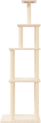 vidaXL - Kattenmeubel - met - sisal - krabpalen - 183 - cm - crèmekleurig