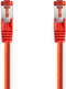 Nedis CAT6-kabel - RJ45 Male - RJ45 Male - S/FTP - 0.15 m - Rond - LSZH - Rood - Polybag