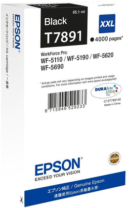 Epson T7891 - Inktcartridge - Origineel - Zwart