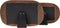 BePureHome Wanddecoratie Vertex - Hout - Walnoot - 19x29x3