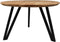 HSM Collection Eettafel Rond Visgraat Ø120x76cm Naturel/Zwart Eiken/Metaal