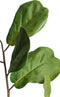 PTMD Leaves Plant Funaria Kunsttak - 60 x 45 x 95 cm - Groen