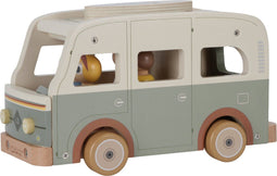 Little Dutch Vintage Busje - Houten Speelset met 4 Poppetjes en Surfplank - FSC-gecertificeerd