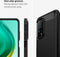 Spigen Rugged Armor - Soft Case - Schokbestendig en krasbestendig - Zwart