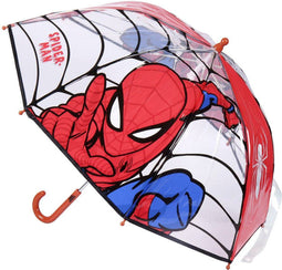 Spiderman paraplu - rood - D71 cm - voor kinderen - regen accessoires